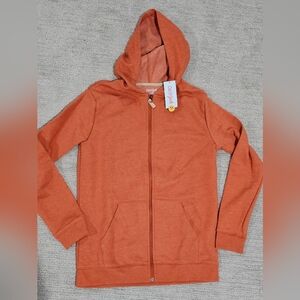 Orange Zip-Up Hoodie for Kids